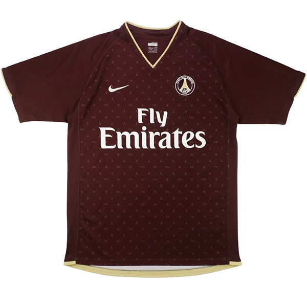 Tailandia Camiseta Paris Saint Germain Segunda Equipación Retro 2006 2007 Marron